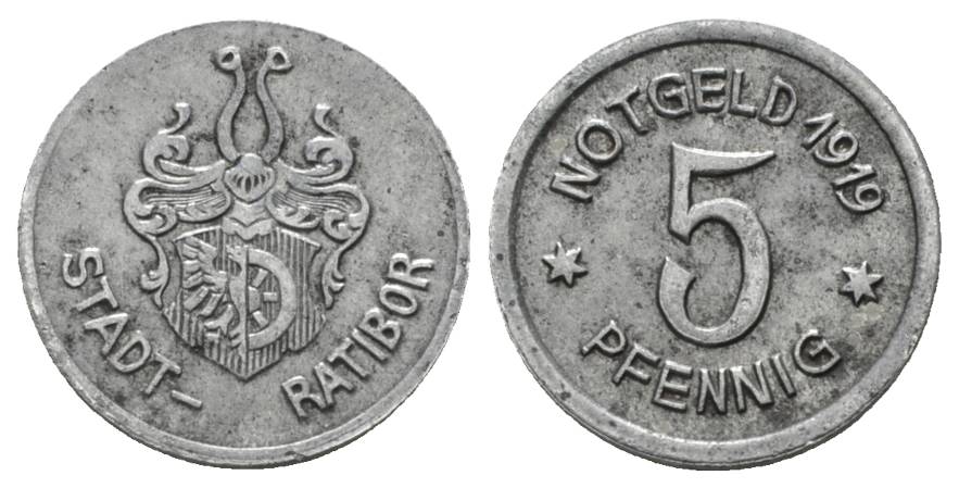  Ratibor, Notgeld, 5 Pfennig 1919   