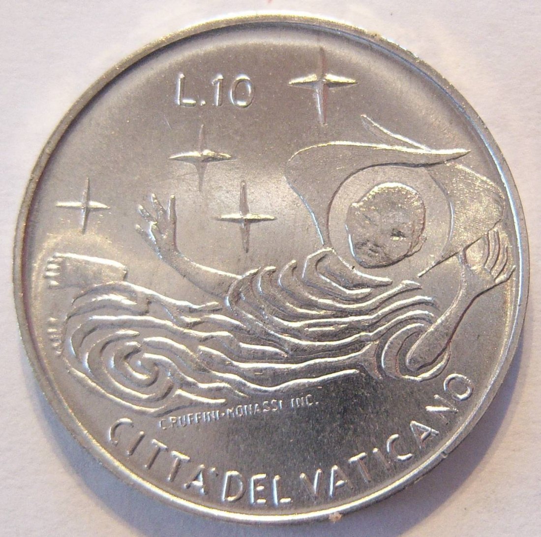  Vatikan 10 Lire 1969   