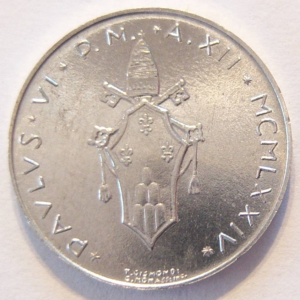  Vatikan 1 Lira 1974   