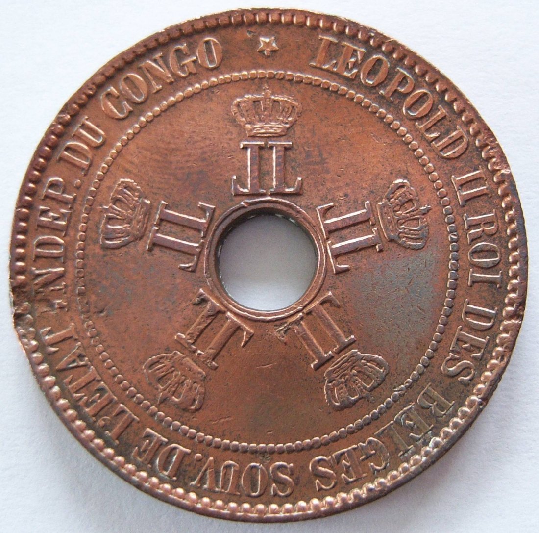  Belgisch Congo 10 Centimes 1888   