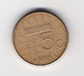  Niederlande 5 Gulden N-Bro 1989 galvanisiert Schön Nr.87   