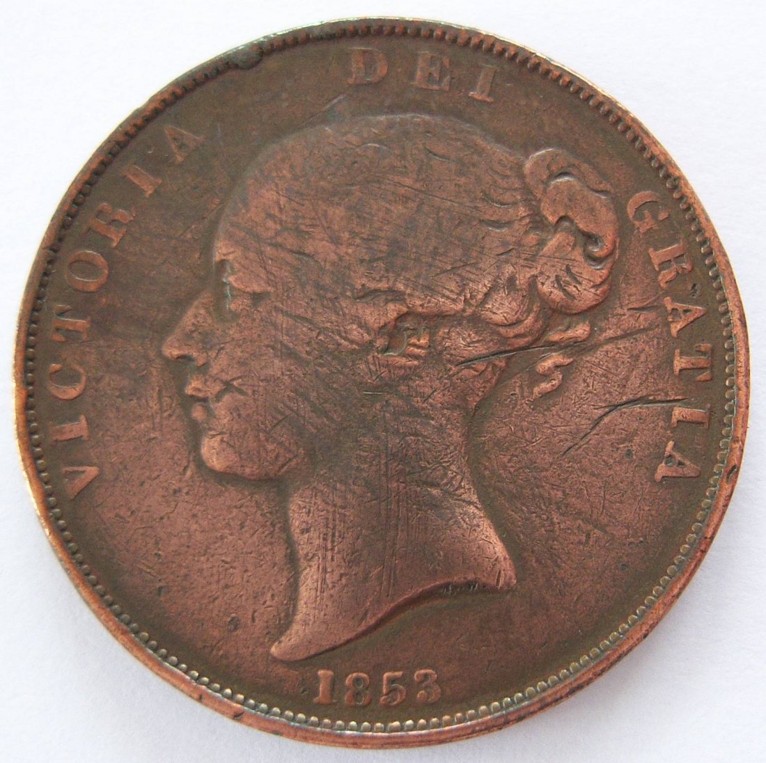  Grossbritannien 1 Penny 1853   