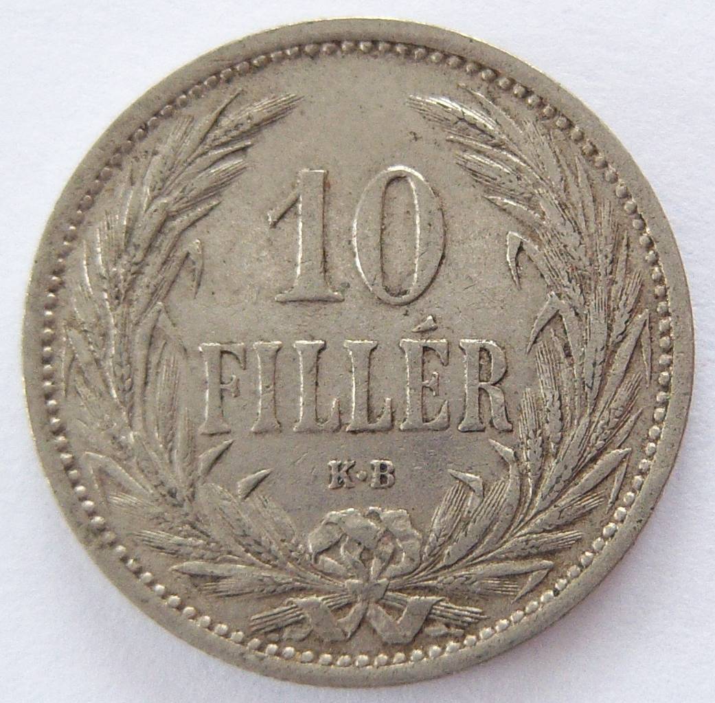  Ungarn 10 Filler 1909   