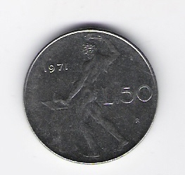  Italien 50 Lire St 1971 Schön Nr.95 (D5/9)   