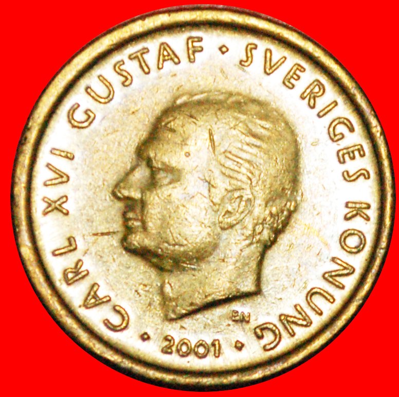 · THREE CROWNS (2001-2009): SWEDEN ★ 10 KRONOR 2001! DISCOVERY COIN! LOW START ★ NO RESERVE!