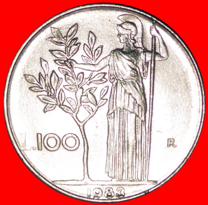  * GÖTTIN MINERVA (1954-1989): ITALIEN ★ 100 LIRE 1983R! OHNE VORBEHALT!   