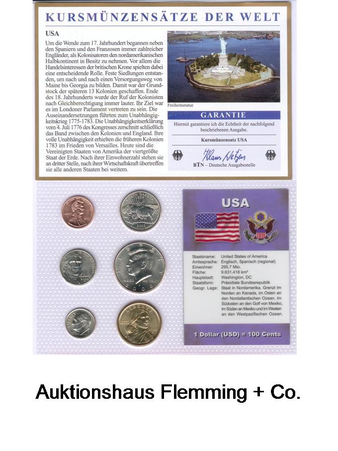 USA Kursmünzensatz 2006 UNC.-
