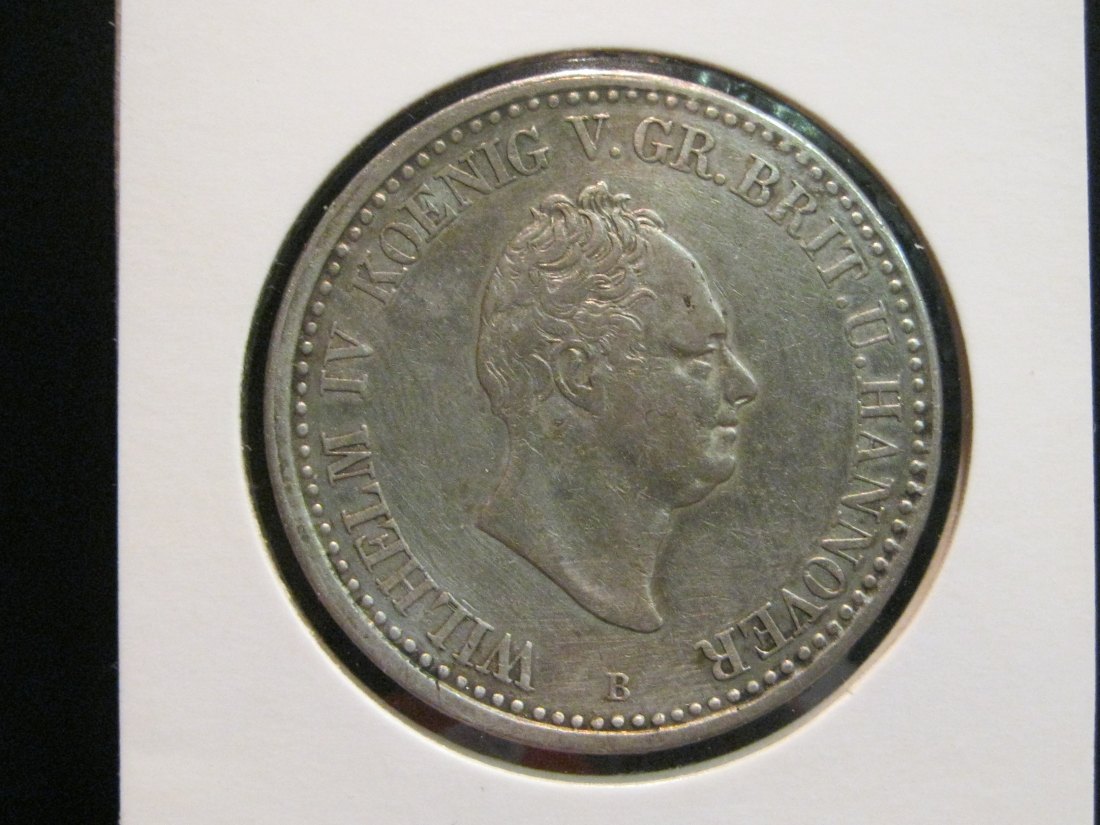 GERMANY 1 THALER 1834B HANNOVER.GRADE-PLEASE SEE PHOTOS.