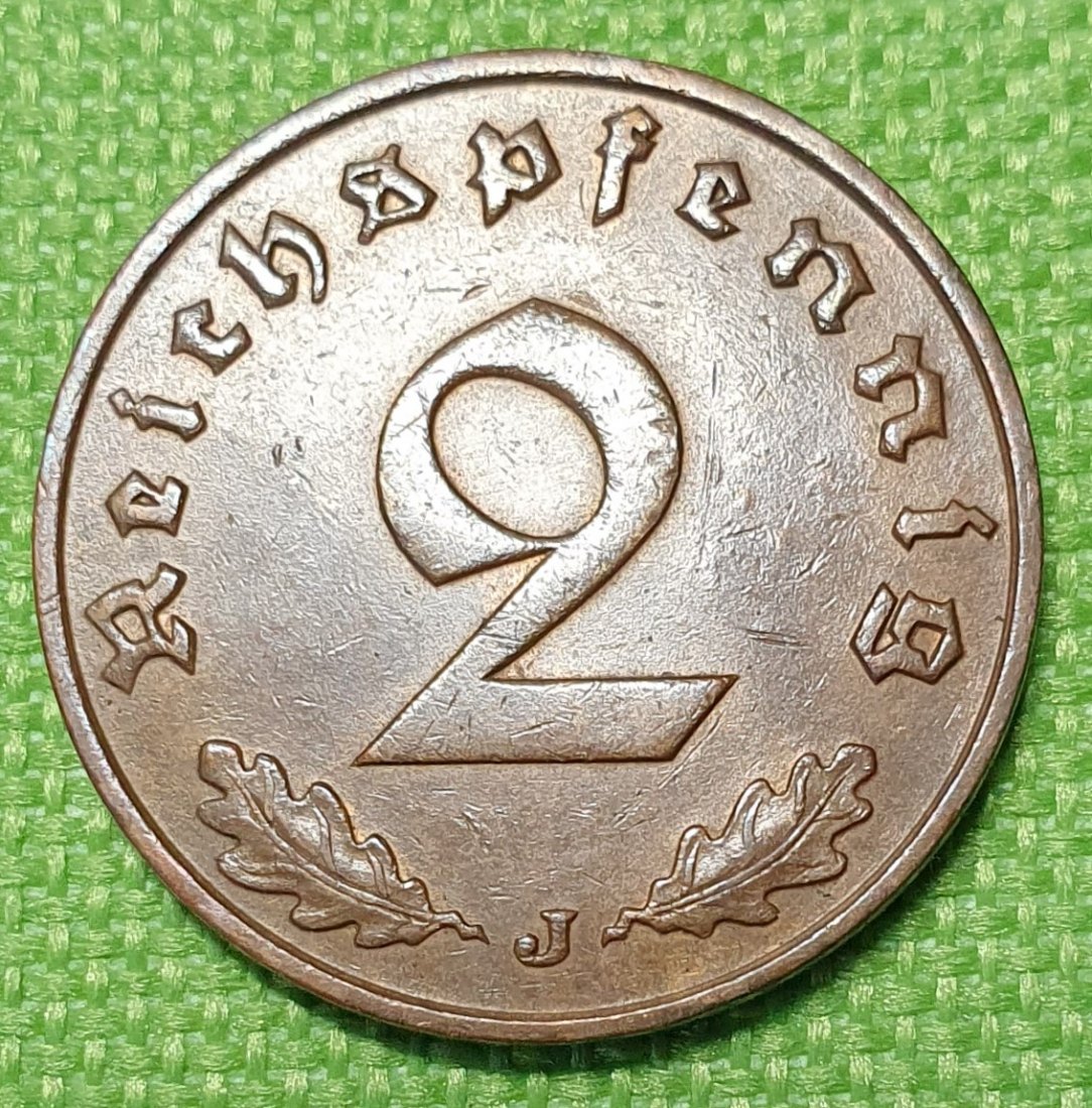 Drittes Reich: 2 Reichspfennig 1940 J Deutsches Reich vorzügliche Münze Original
