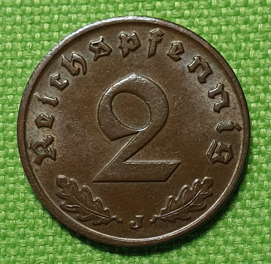 Drittes Reich: 2 Reichspfennig 1940 J Deutsches Reich vorzügliche Münze Original