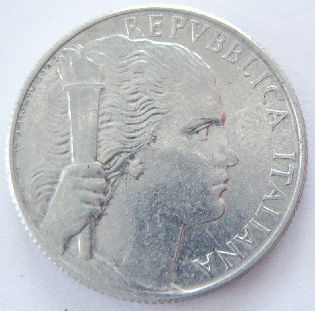  Italien 5 Lire 1948 Alu   