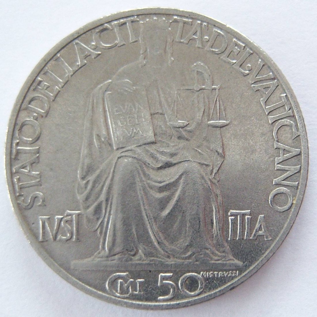  Vatikan 50 Centesimi 1942   