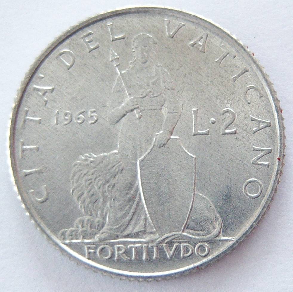  Vatikan 2 Lire 1965   