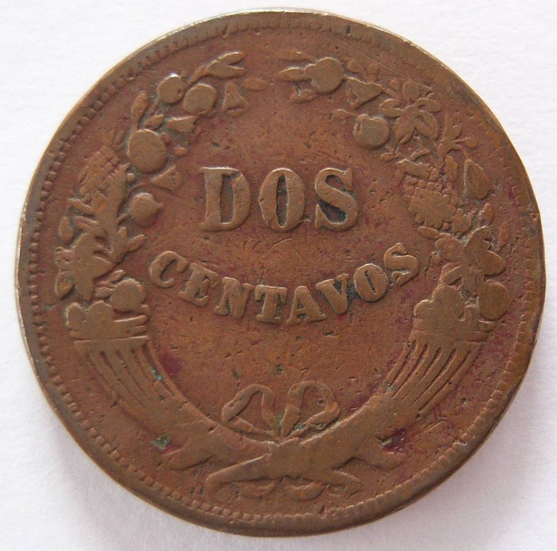  Peru Dos 2 Centavos 1918 / 17 C   
