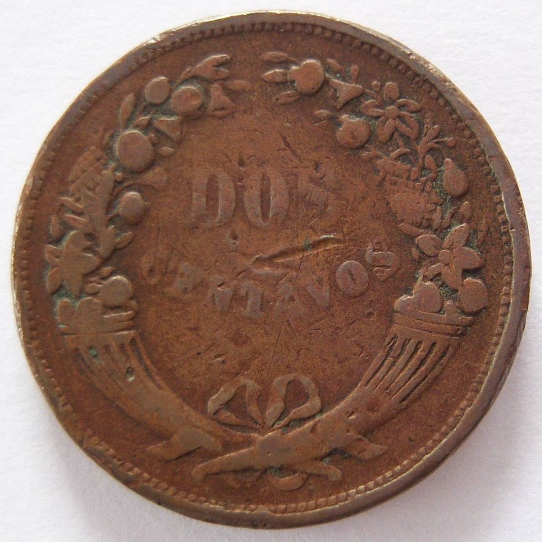  Peru Dos 2 Centavos 1920 C   