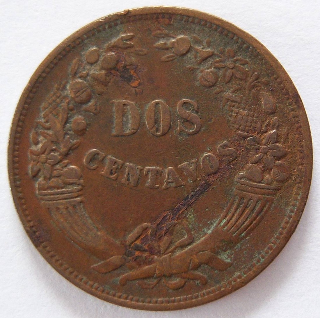  Peru Dos 2 Centavos 1942   