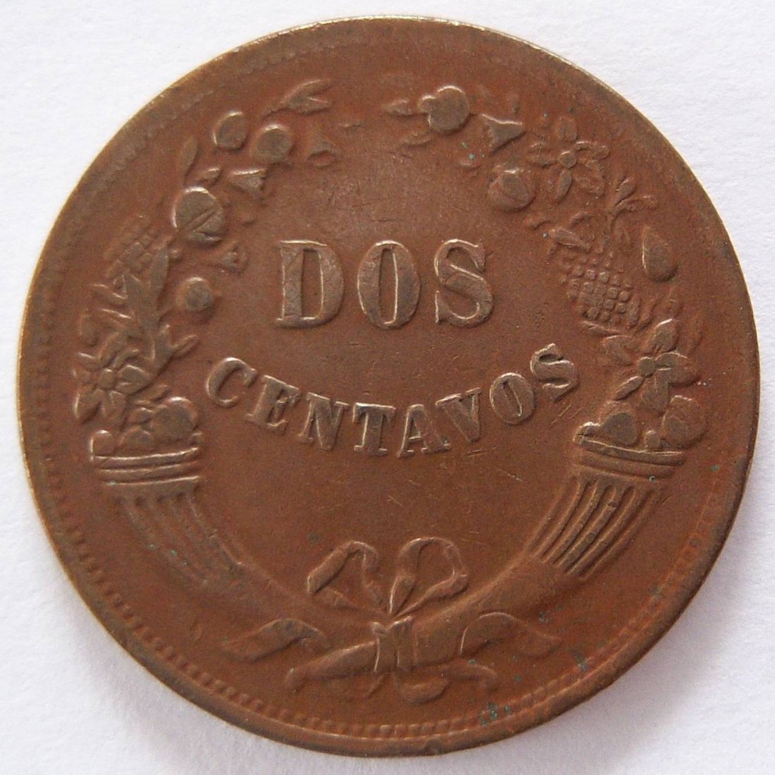  Peru Dos 2 Centavos 1944   