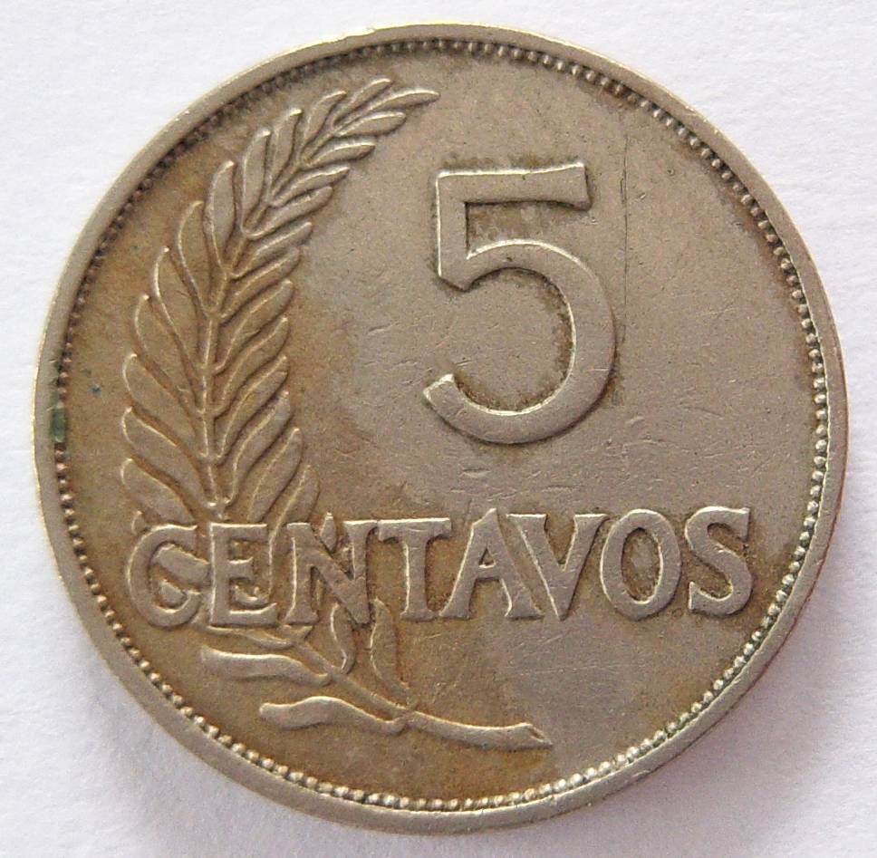  Peru 5 Centavos 1939   