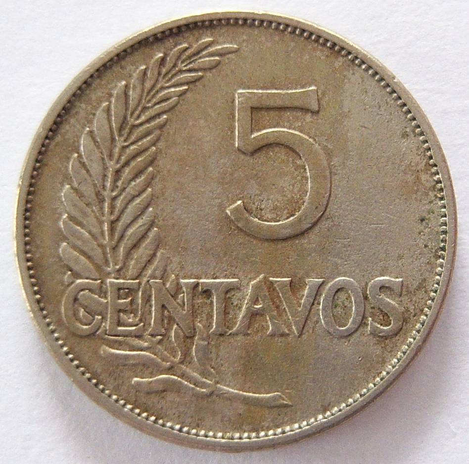  Peru 5 Centavos 1934   