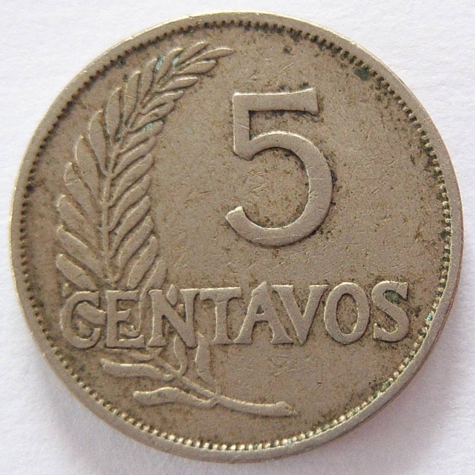  Peru 5 Centavos 1935   