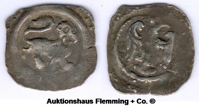 Bayern Otto II. (1231-1251) Regenburger Pfg. ohne Jahr Emmerig 225 ss