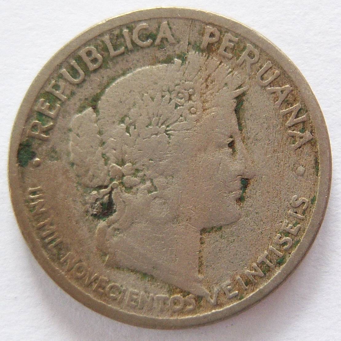  Peru 10 Centavos 1926   