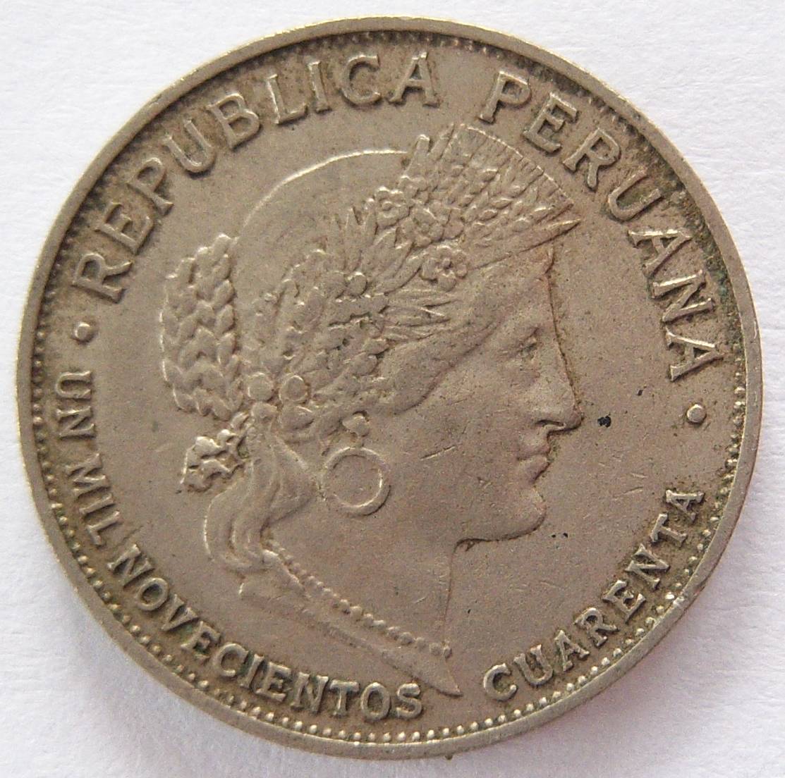  Peru 10 Centavos 1940   