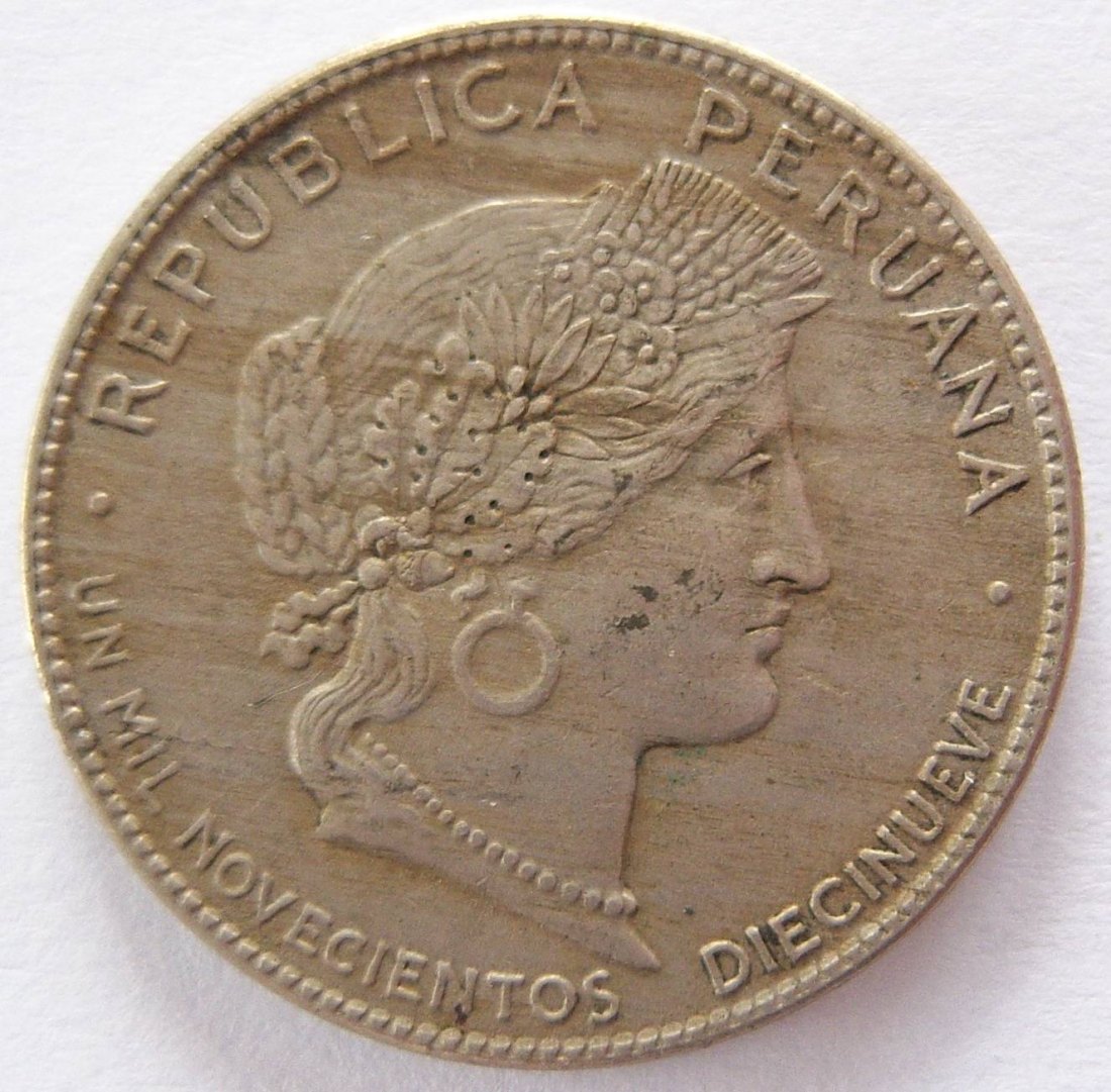  Peru 20 Centavos 1919   