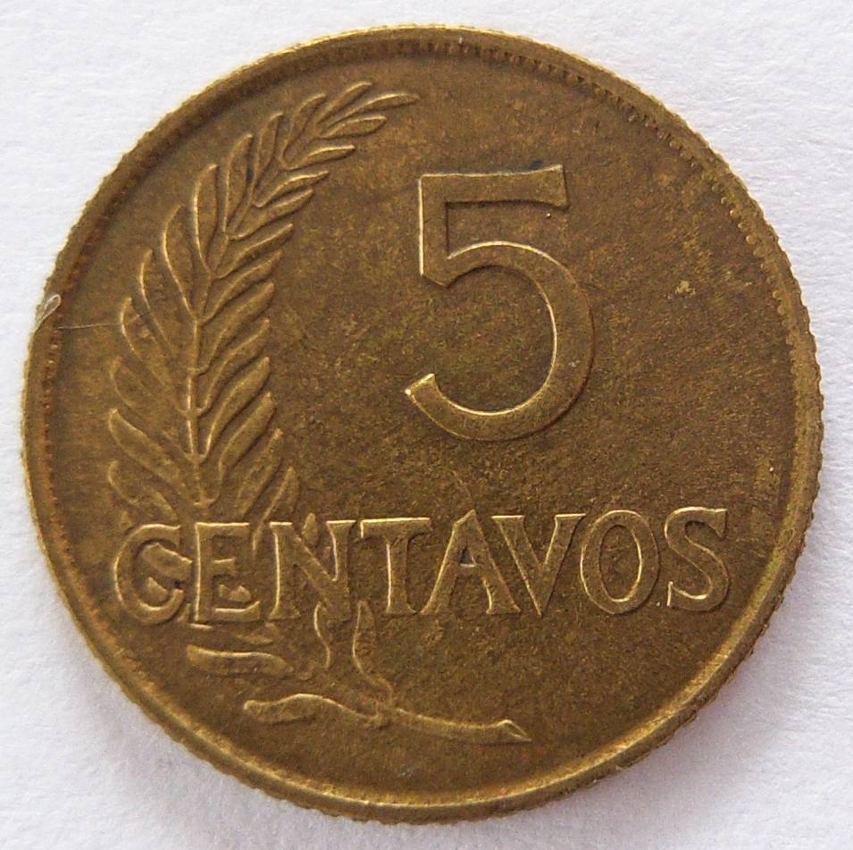  Peru 5 Centavos 1951   