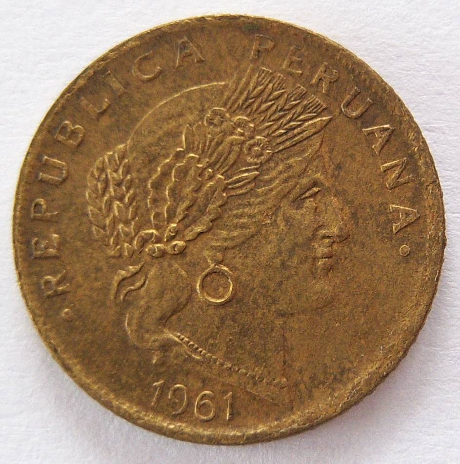  Peru 5 Centavos 1961   