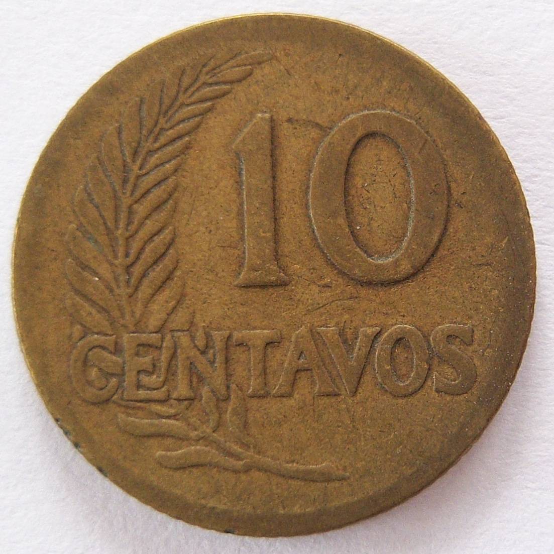  Peru 10 Centavos 1942   