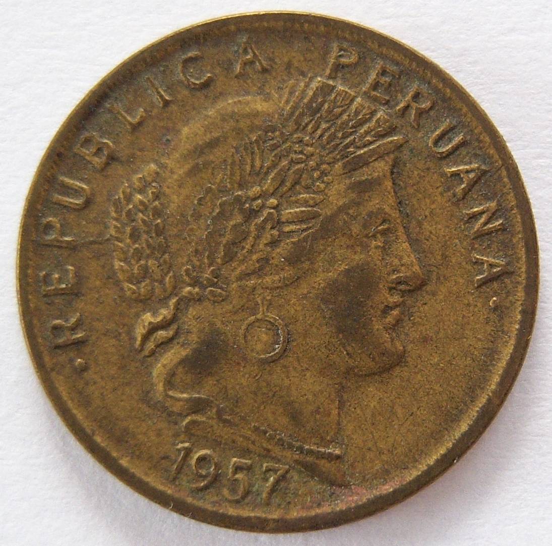  Peru 10 Centavos 1957   