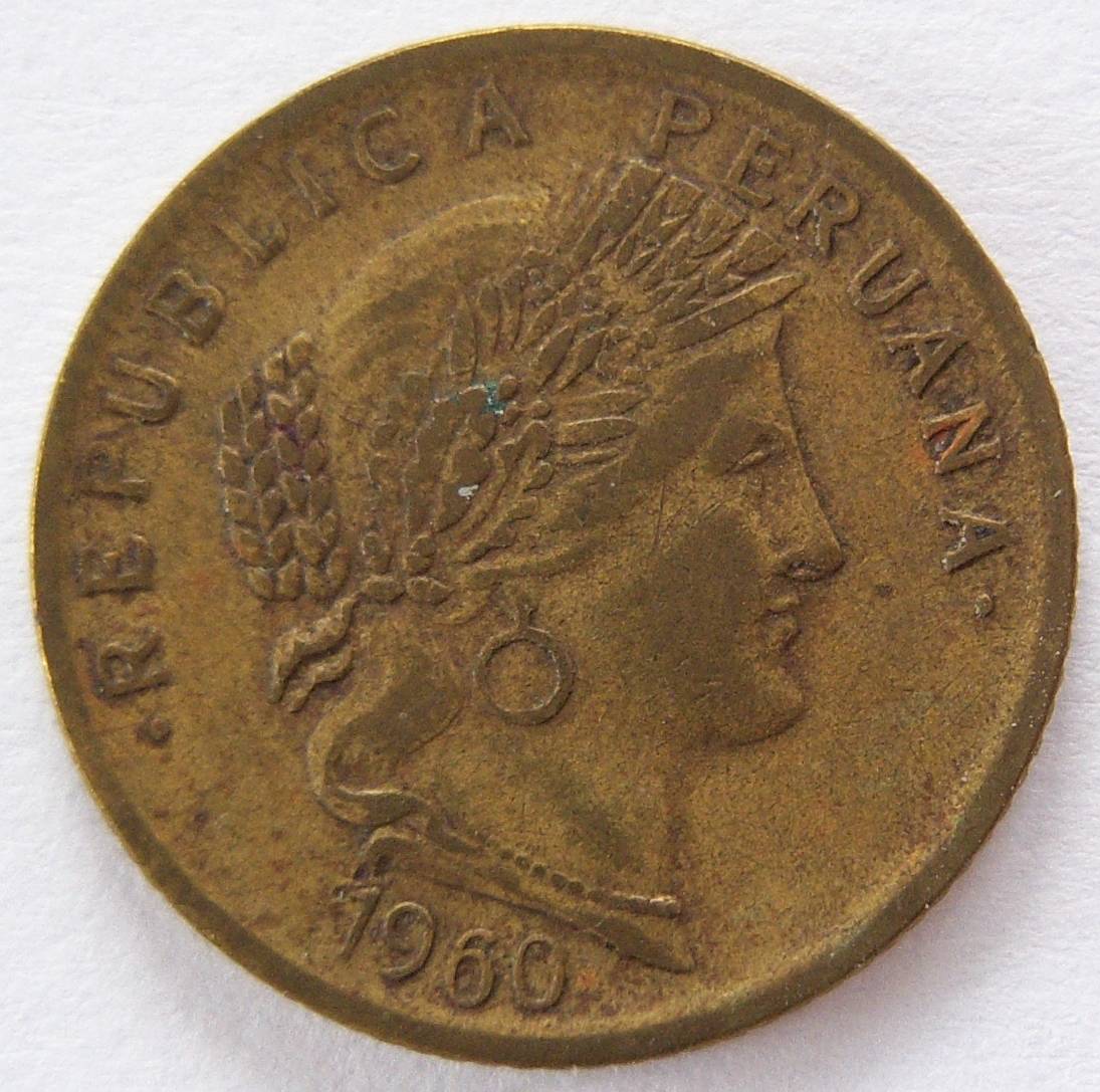  Peru 10 Centavos 1960   