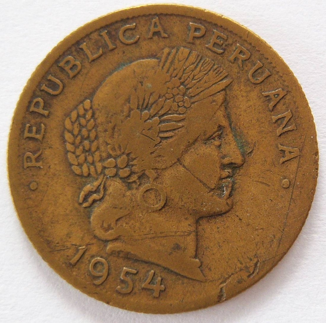  Peru 20 Centavos 1954   