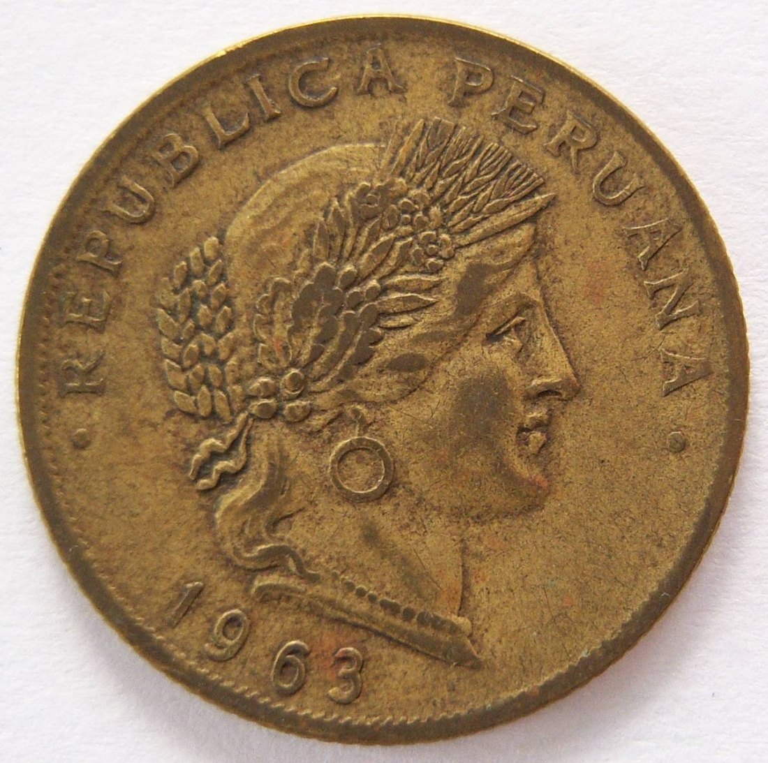  Peru 20 Centavos 1963   