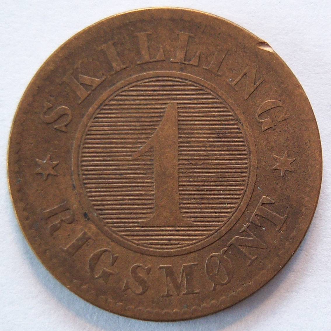  Dänemark 1 Skilling 1856   