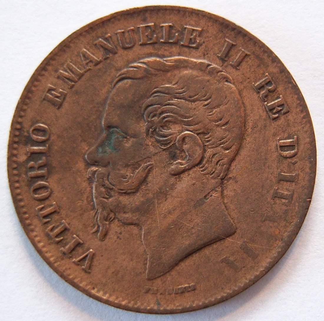  Italien 5 Centesimi 1862 N   