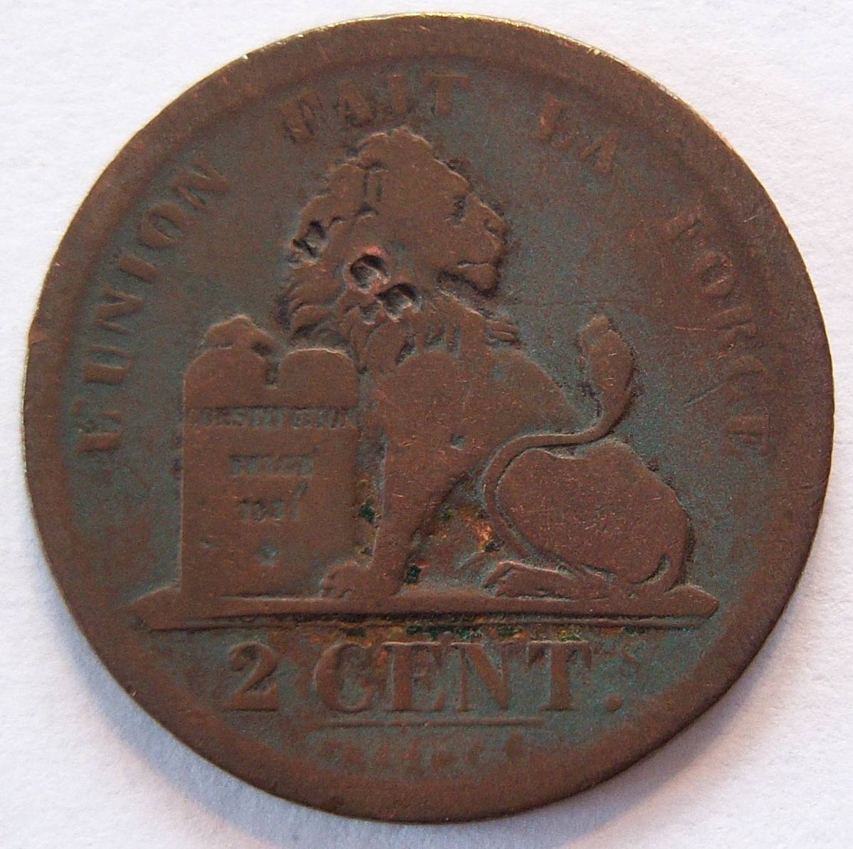  Belgien 2 Centimes 1833   