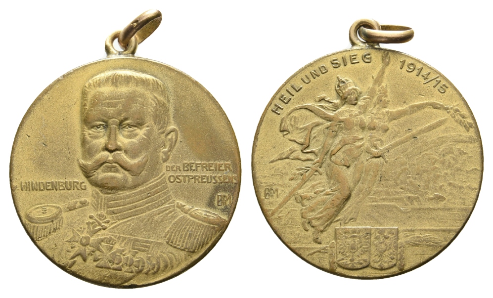  Medaille 1914/15; Bronze tragbar; 19,46 g, Ø 28,1 mm   