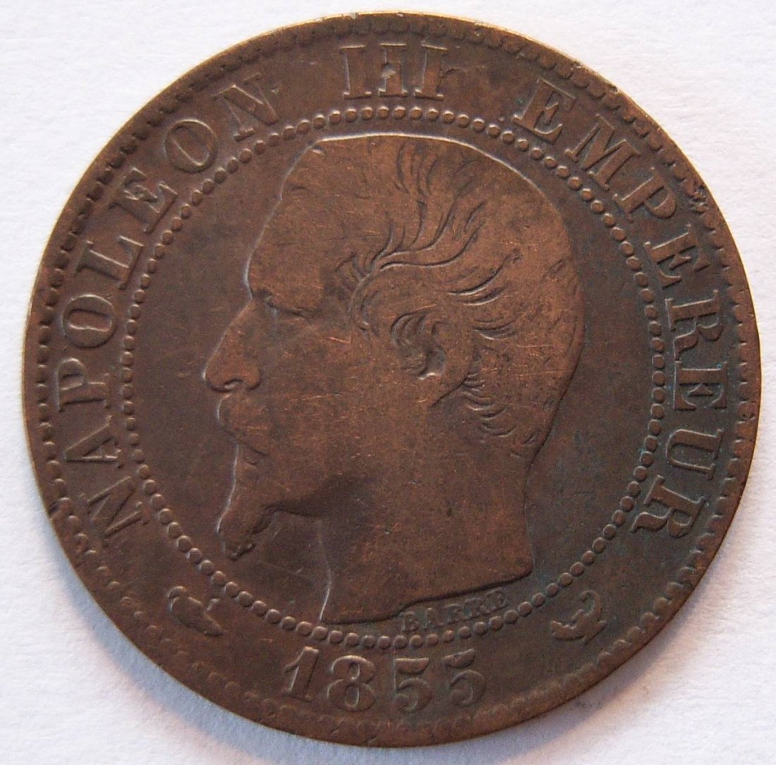  Frankreich 5 Centimes 1855 W   