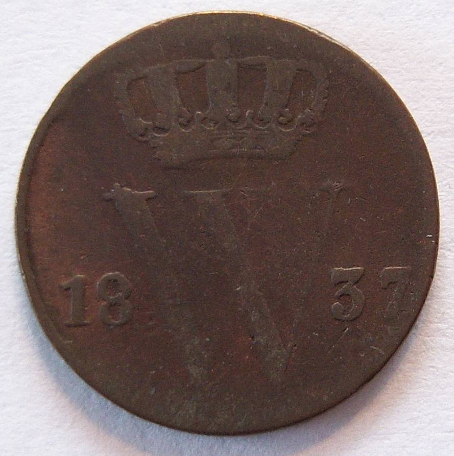  Niederlande 1/2 Cent 1837   