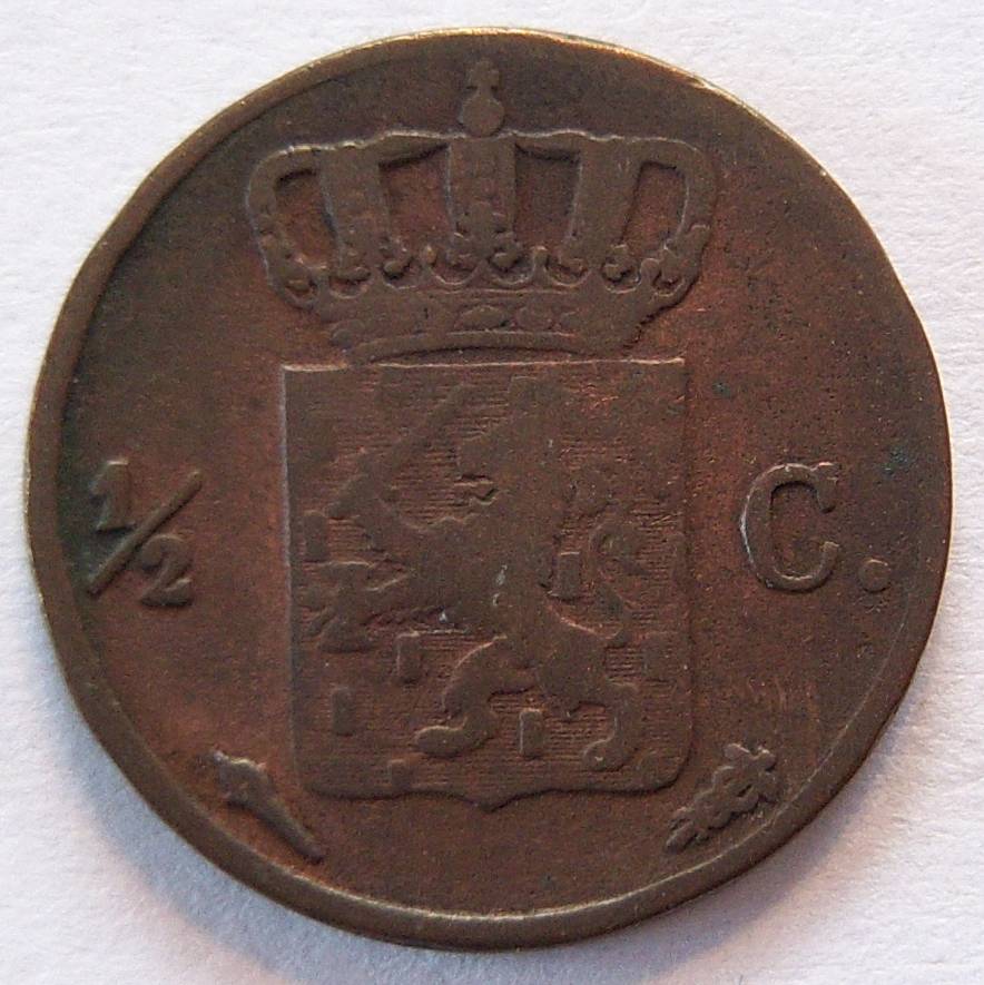  Niederlande 1/2 Cent 1837   