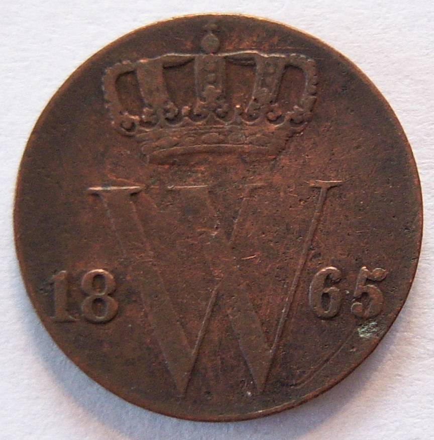  Niederlande 1/2 Cent 1865   