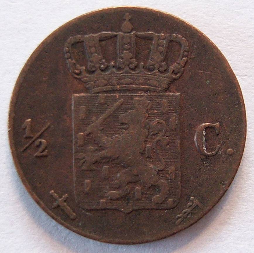  Niederlande 1/2 Cent 1865   