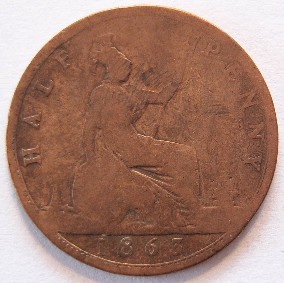  Grossbritannien 1/2 Half Penny 1863   