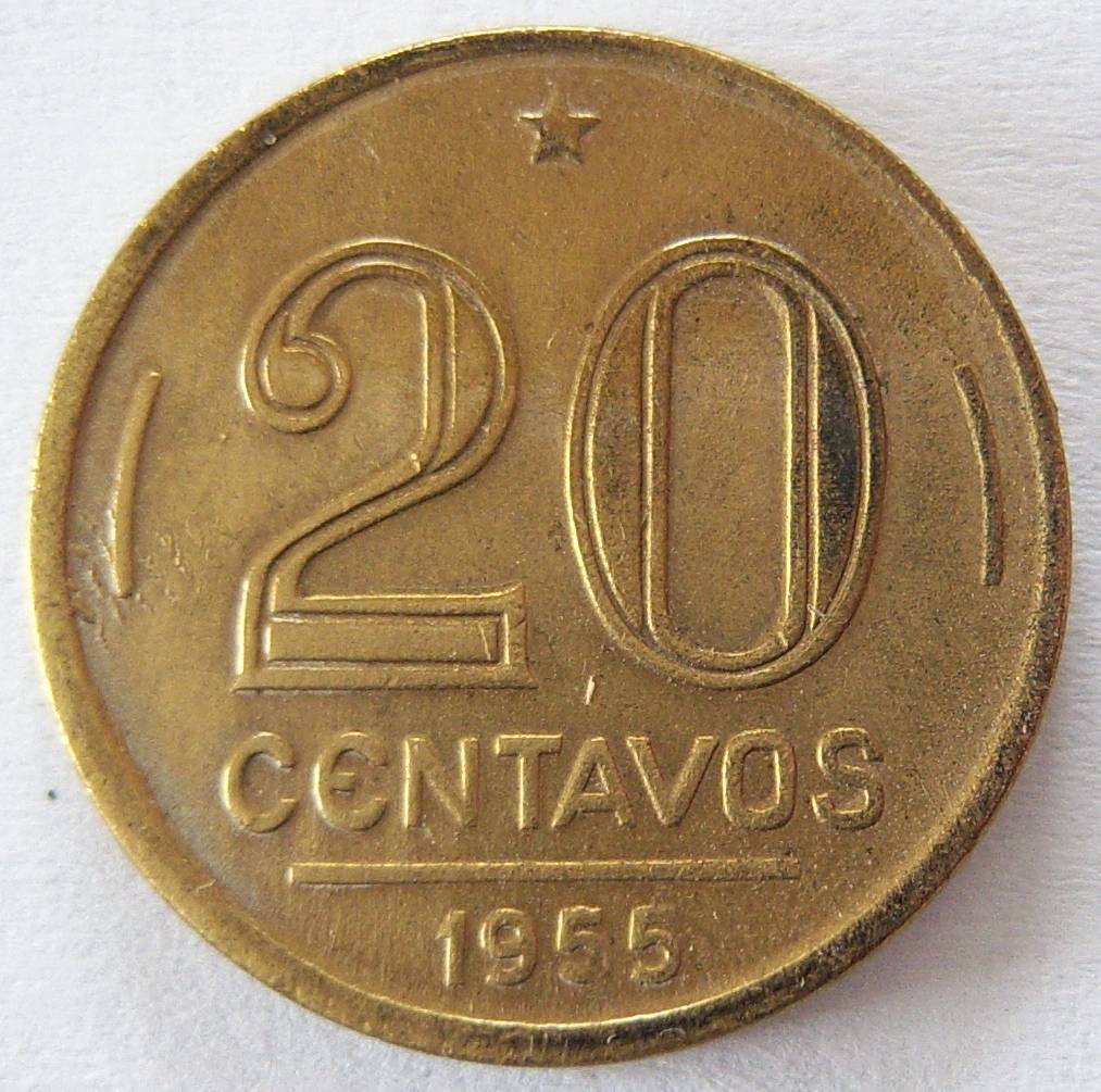  Brasilien 20 Centavos 1955   