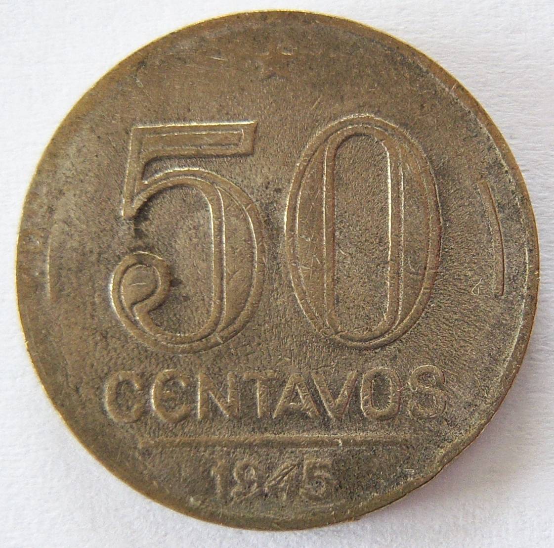  Brasilien 50 Centavos 1945   