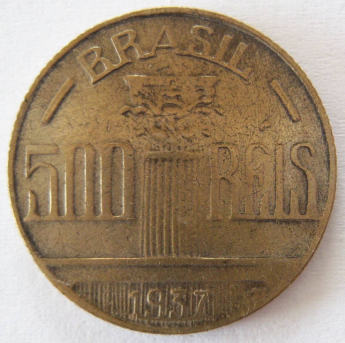  Brasilien 500 Reis 1937   