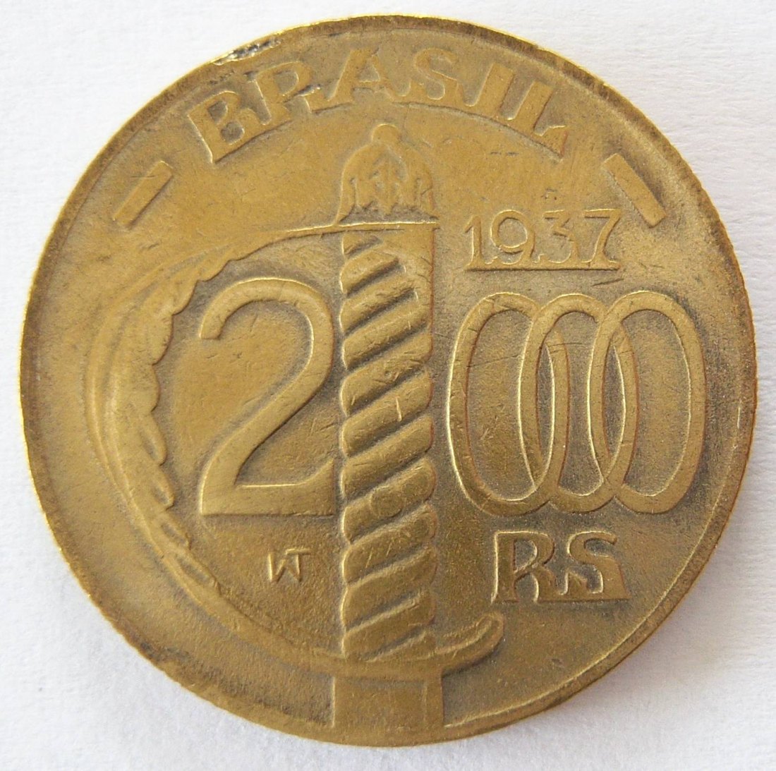  Brasilien 2000 Reis 1937   