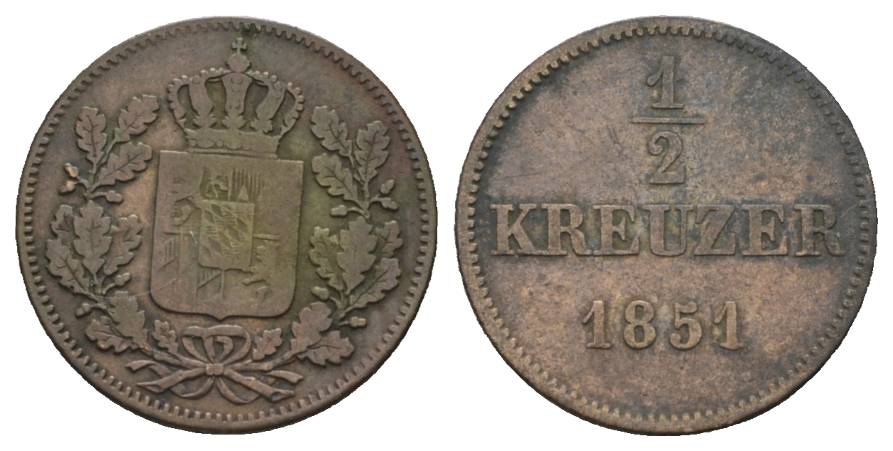  Bayern; Kleinmünze 1851   
